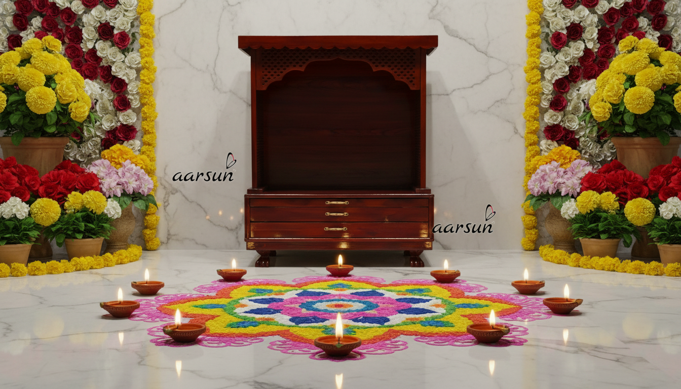 Royal Wooden Temple for Home Worship
